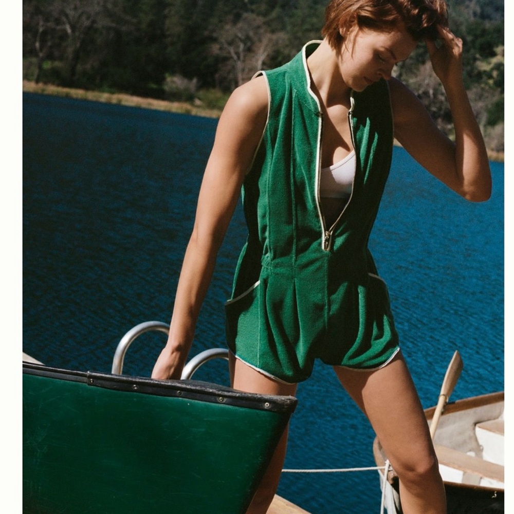Anthropology daily practice Best Shot Romper XXS